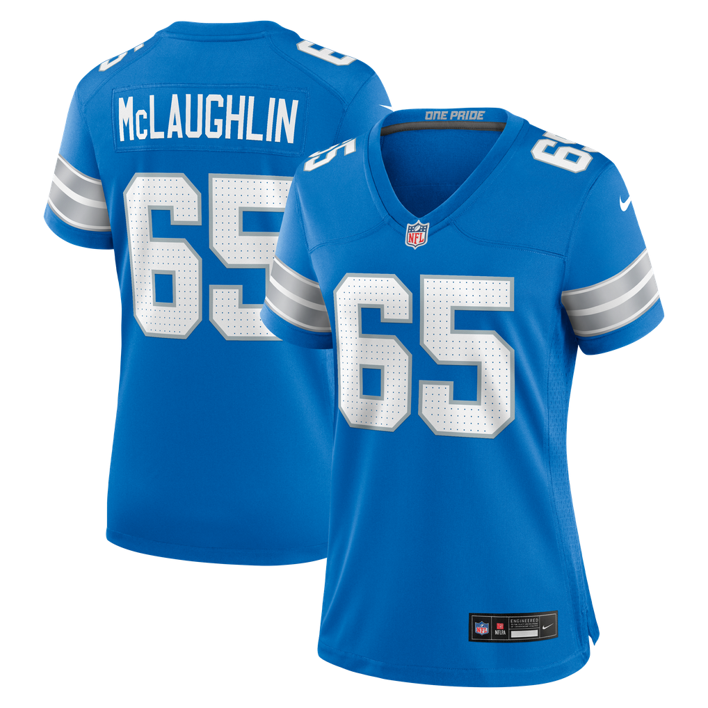 Women's Detroit Lions Seth McLaughlin Blue Team Game Jersey