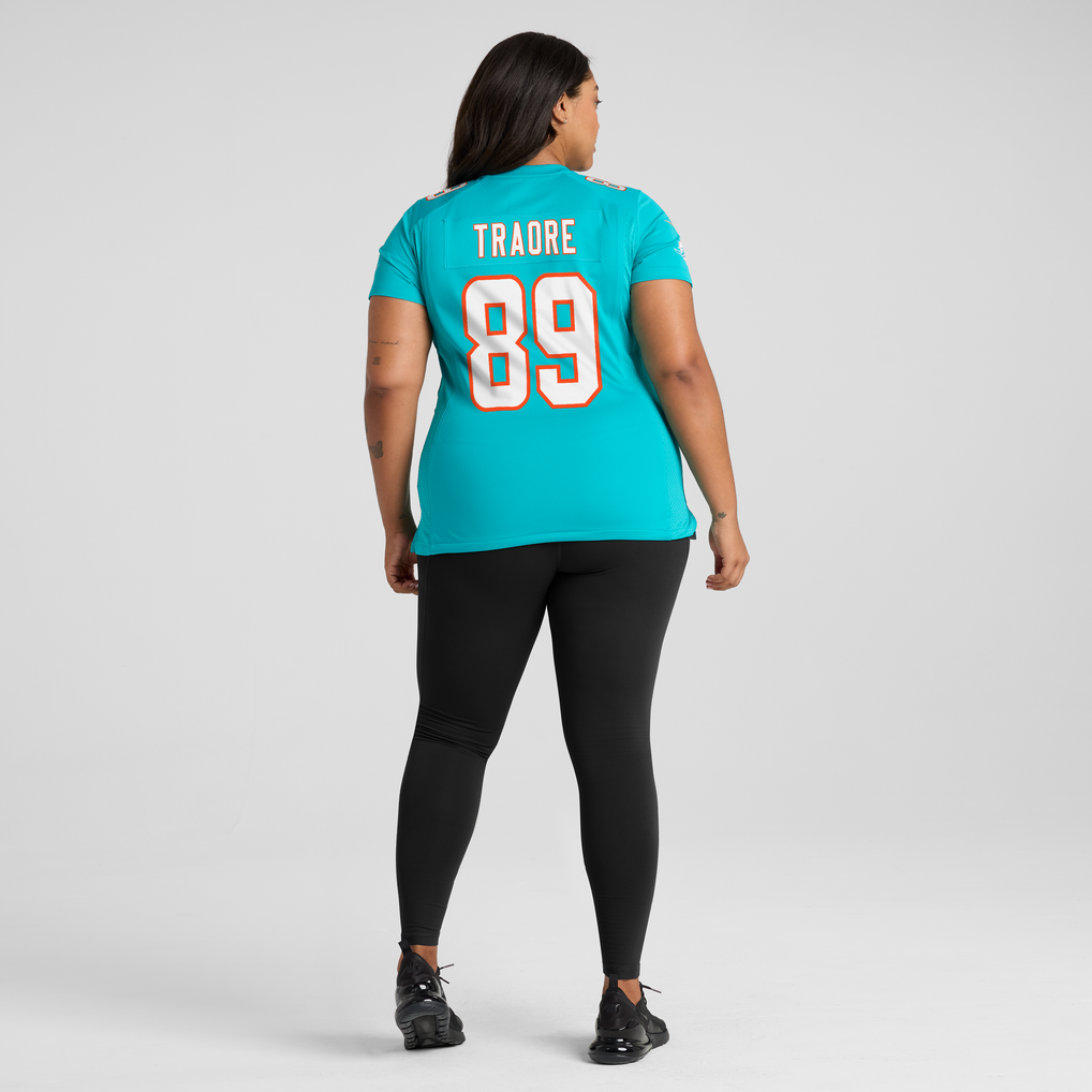 Women's Miami Dolphins Seydou Traore Aqua Team Game Jersey