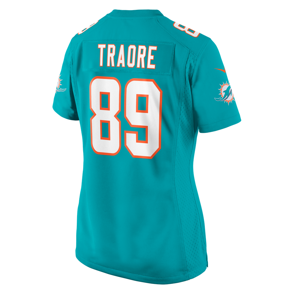 Women's Miami Dolphins Seydou Traore Aqua Team Game Jersey