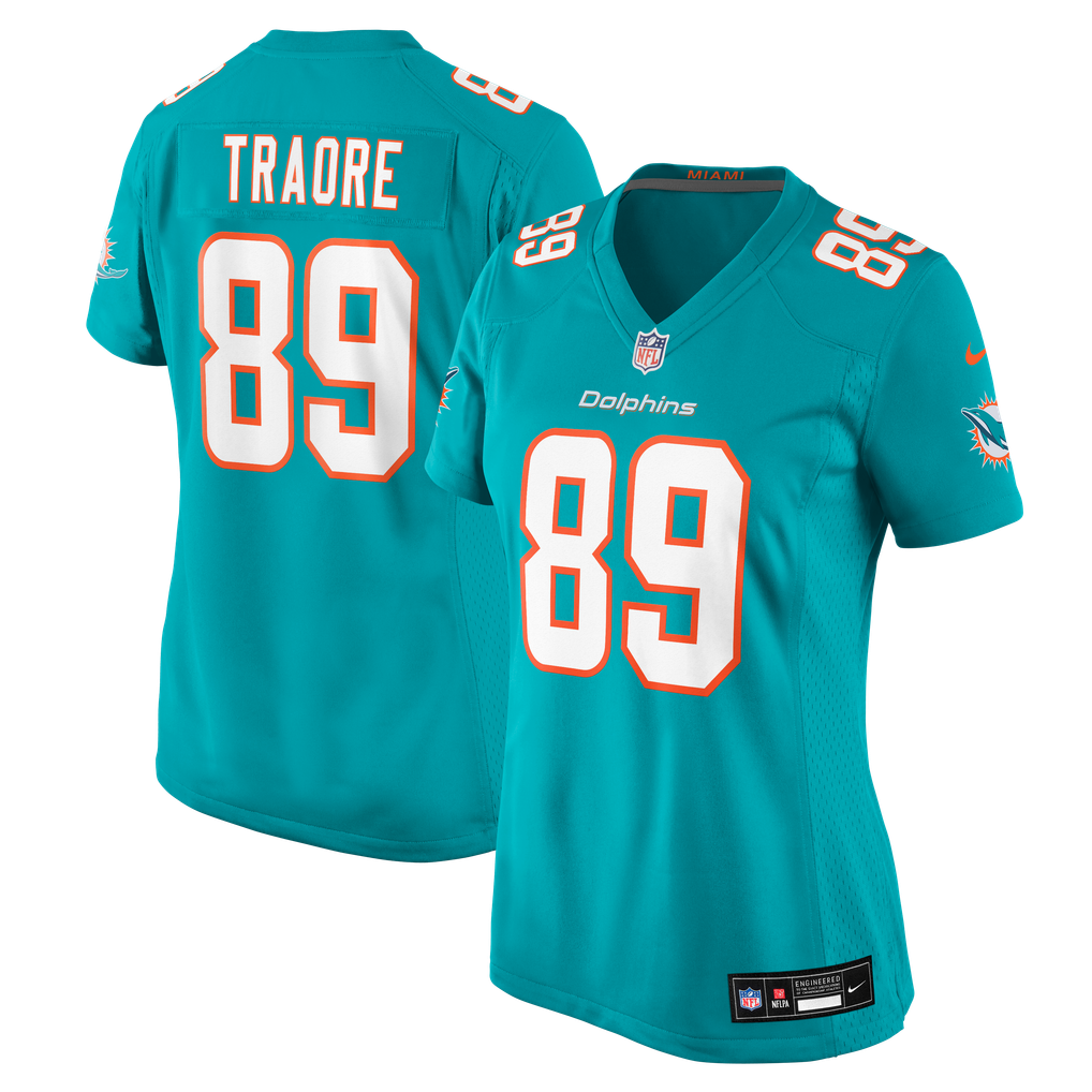 Women's Miami Dolphins Seydou Traore Aqua Team Game Jersey