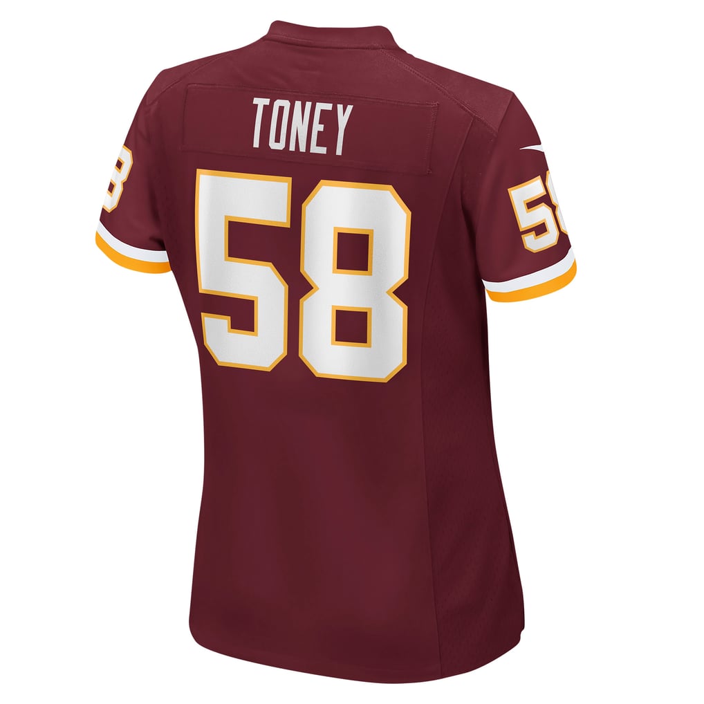 Women's Washington Football Team Shaka Toney Burgundy Game Jersey