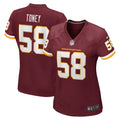 Women's Washington Football Team Shaka Toney Burgundy Game Jersey