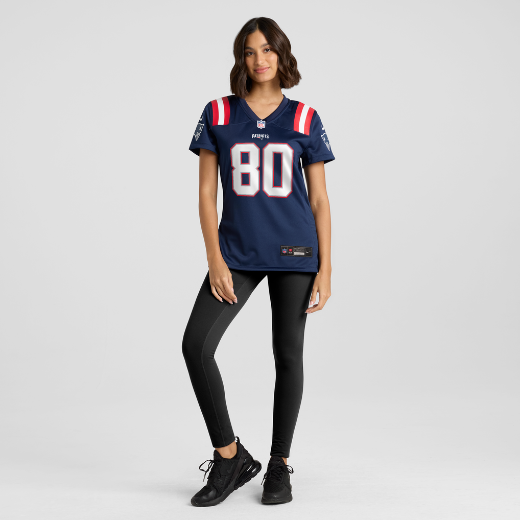 Women's New England Patriots Shane Zylstra Navy Team Game Jersey