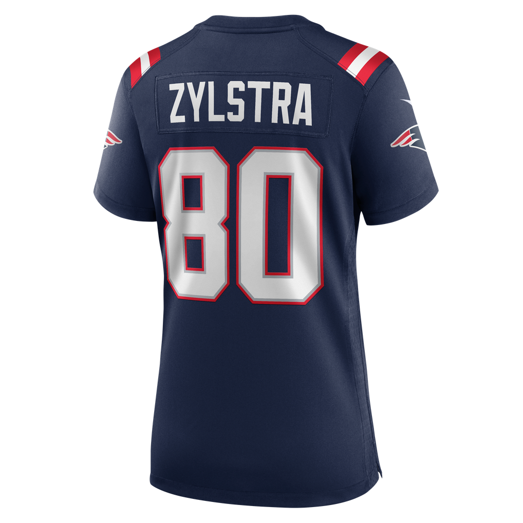 Women's New England Patriots Shane Zylstra Navy Team Game Jersey