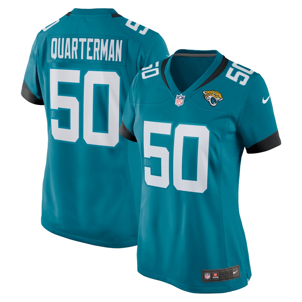 Women's Jacksonville Jaguars Shaquille Quarterman Teal Game Jersey