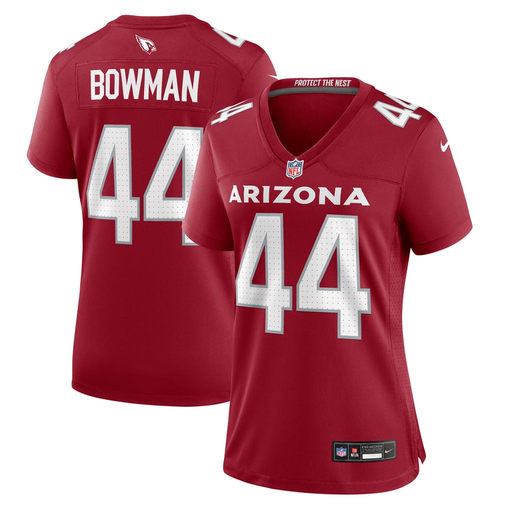 Women's Arizona Cardinals Shawn Bowman Cardinal Team Game Jersey