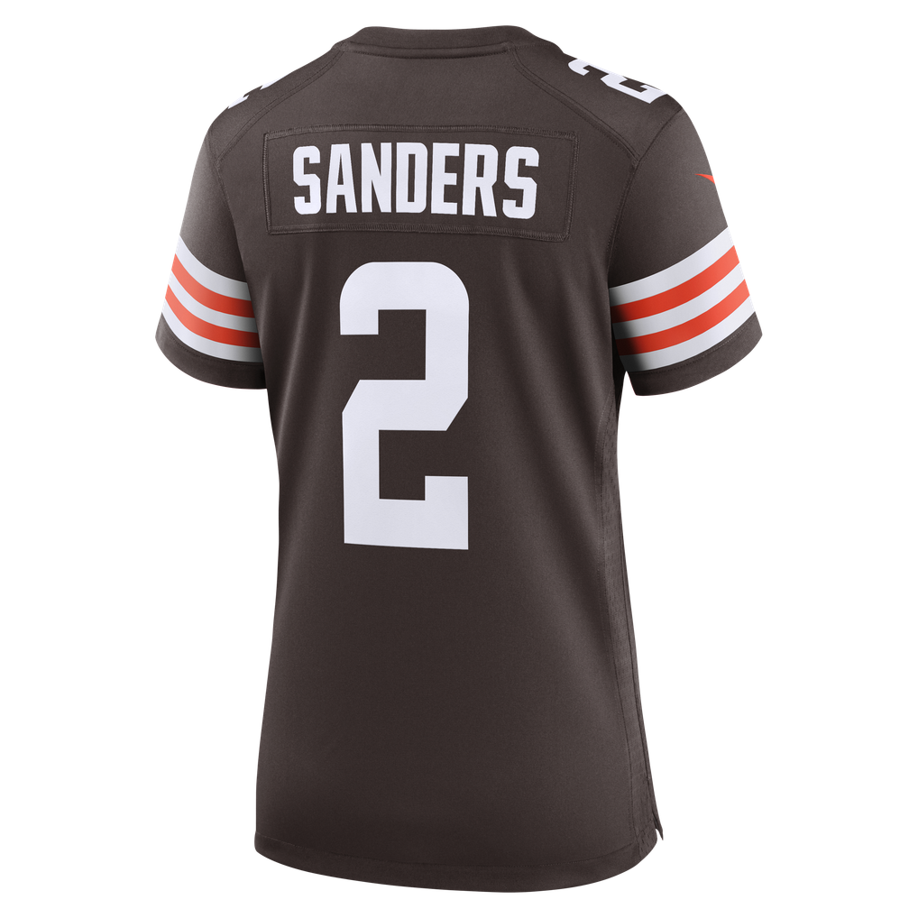 Women's Cleveland Browns Shedeur Sanders Brown Team Game Jersey