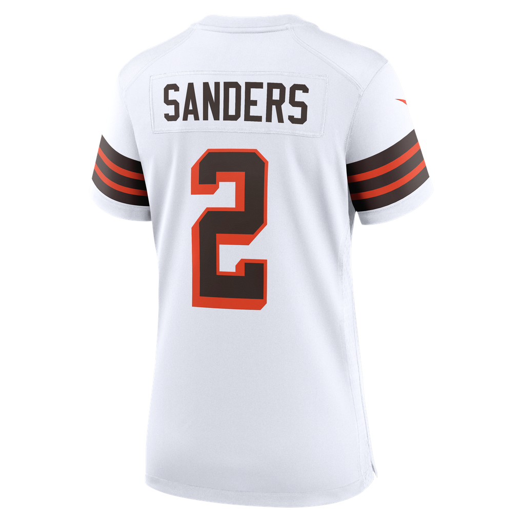 Women's Cleveland Browns Shedeur Sanders White Alternate Game Jersey