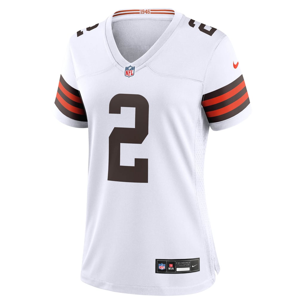 Women's Cleveland Browns Shedeur Sanders White Game Jersey