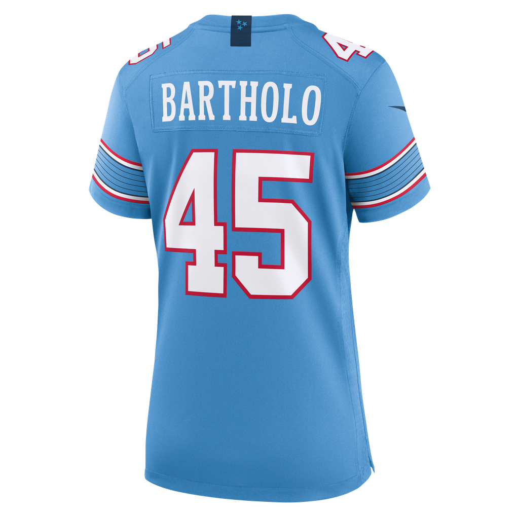 Women's Tennessee Titans Shemar Bartholomew Light Blue Team Game Jersey