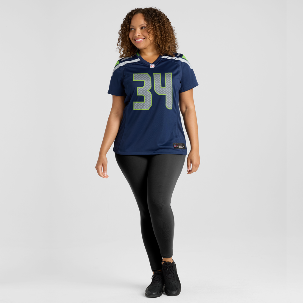 Women's Seattle Seahawks Shemar Jean-Charles College Navy Team Game Jersey