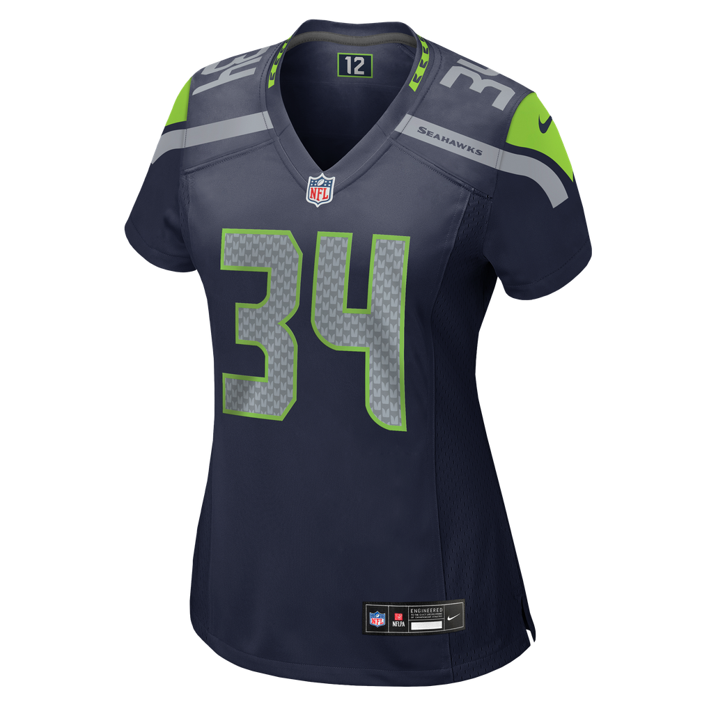 Women's Seattle Seahawks Shemar Jean-Charles College Navy Team Game Jersey