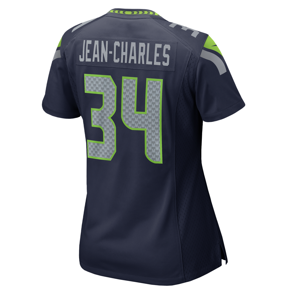 Women's Seattle Seahawks Shemar Jean-Charles College Navy Team Game Jersey