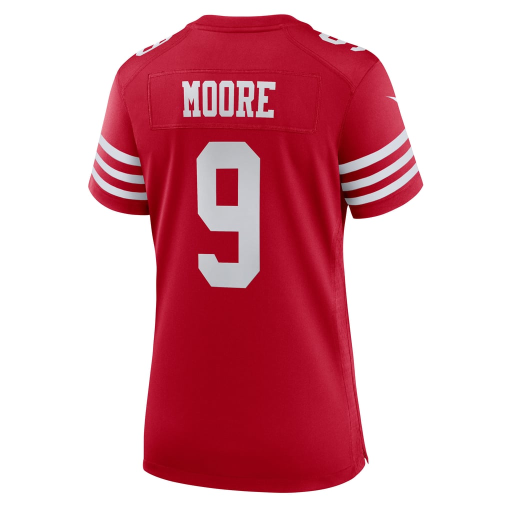 Women's San Francisco 49ers Skyy Moore Scarlet Team Game Jersey