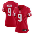 Women's San Francisco 49ers Skyy Moore Scarlet Team Game Jersey