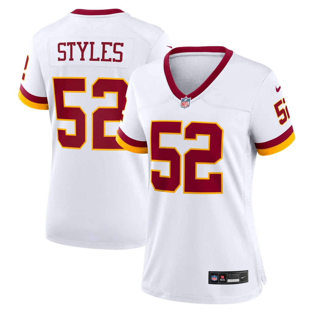 Women's Washington Commanders Sonny Styles White Game Super Bowl Era Jersey