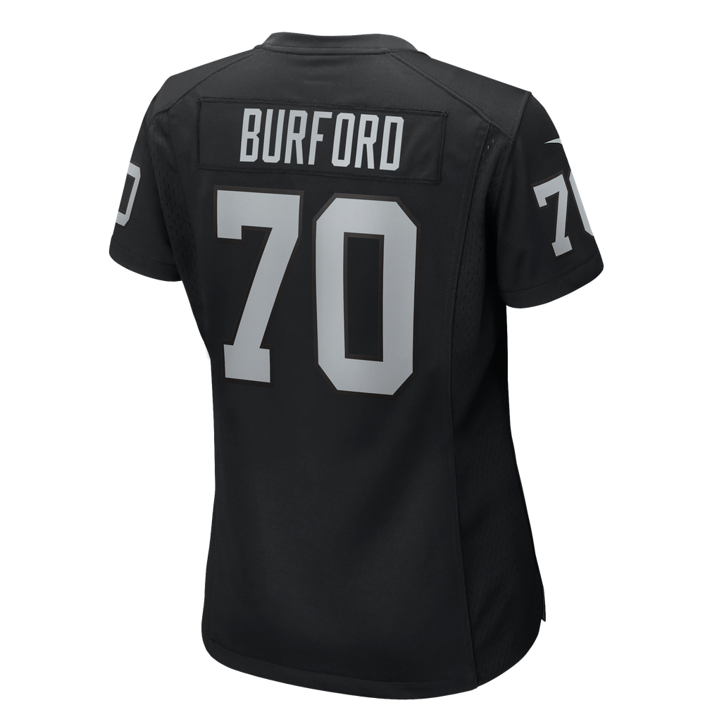 Women's Las Vegas Raiders Spencer Burford Black Team Game Jersey