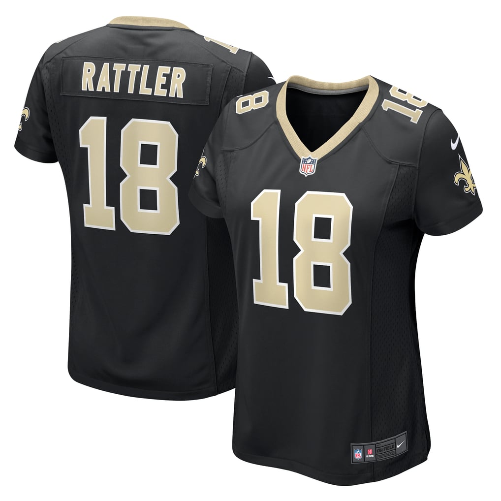 Women's New Orleans Saints Spencer Rattler Black Game Jersey