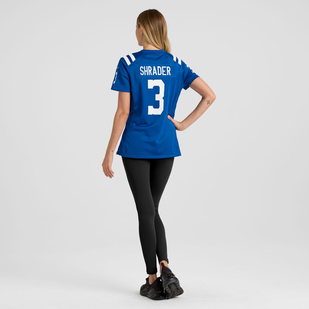 Women's Indianapolis Colts Spencer Shrader Royal Team Game Jersey