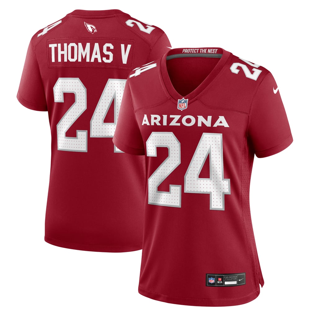 Women's Arizona Cardinals Starling Thomas V Cardinal Team Game Jersey