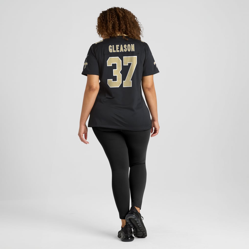 Women's New Orleans Saints Steve Gleason Black Game Retired Player Jersey