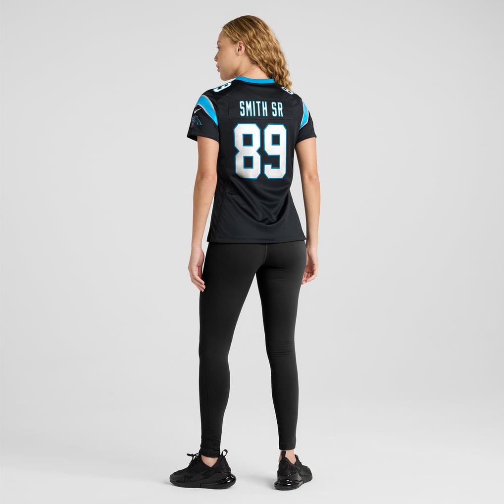 Women's Carolina Panthers Steve Smith Sr. Black Retired Player Game Jersey