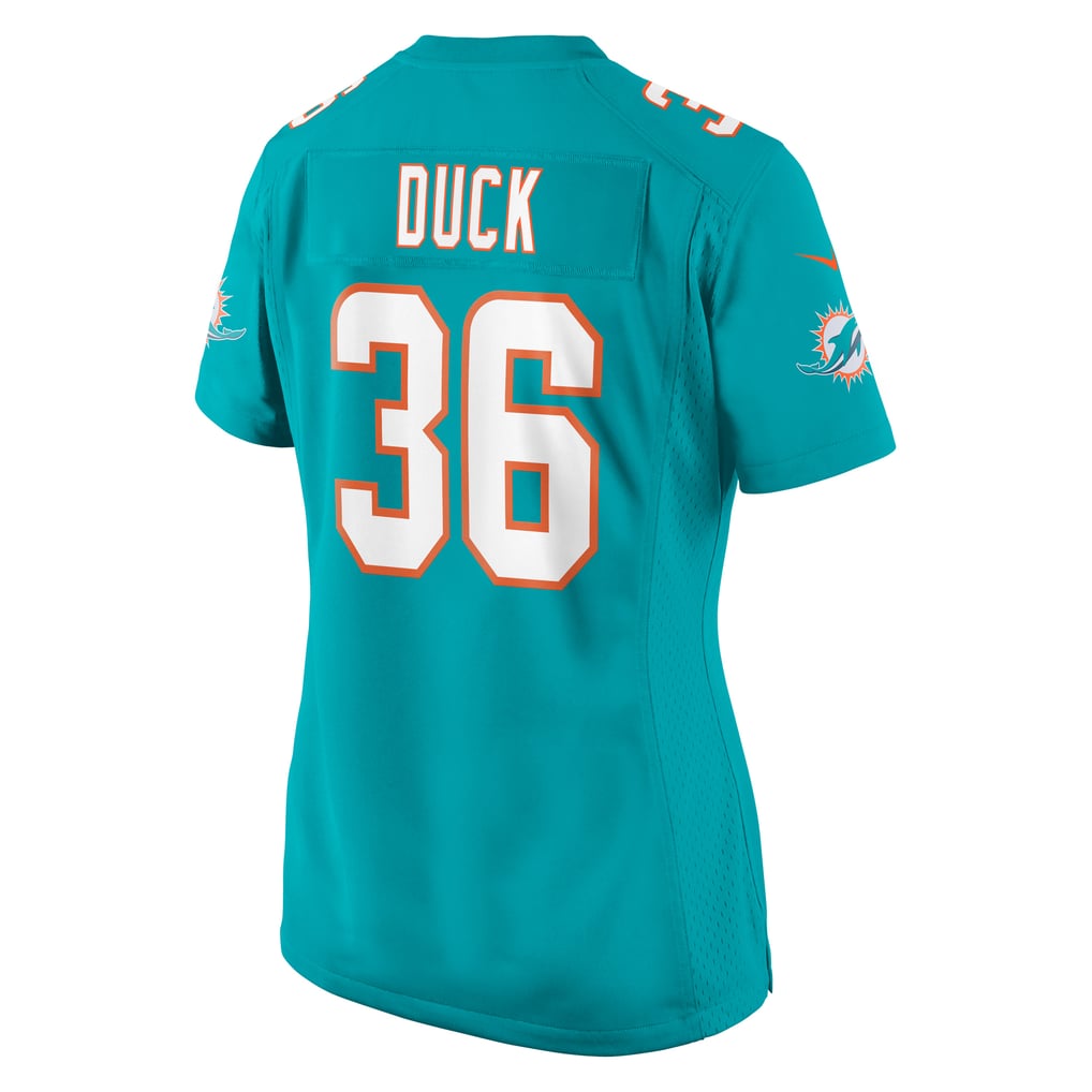 Women's Miami Dolphins Storm Duck Aqua Game Jersey