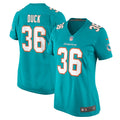 Women's Miami Dolphins Storm Duck Aqua Game Jersey