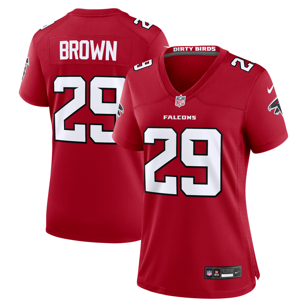 Women's Atlanta Falcons Sydney Brown Red Team Game Jersey