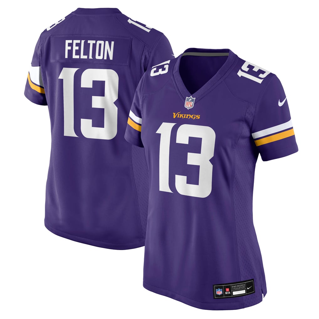 Women's Minnesota Vikings Tai Felton Purple Team Game Jersey