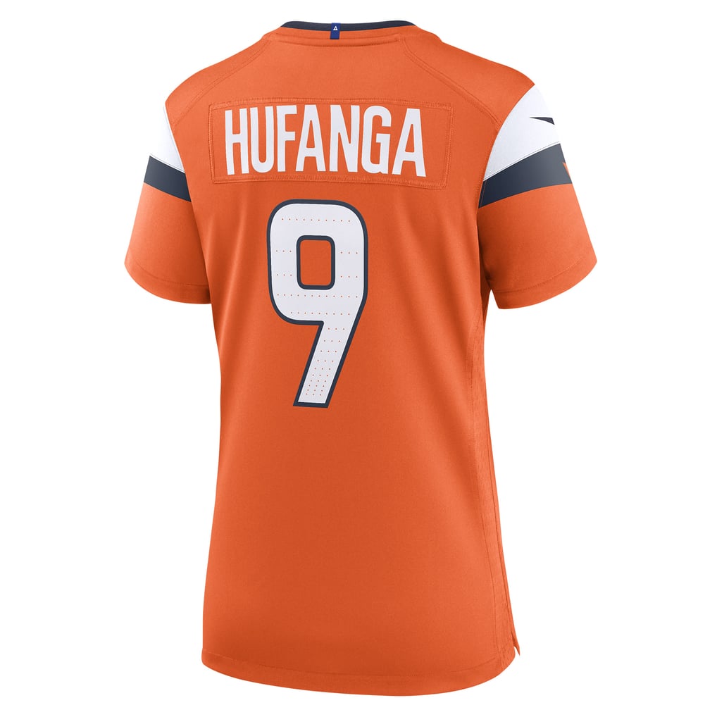 Women's Denver Broncos Talanoa Hufanga Orange Team Game Jersey