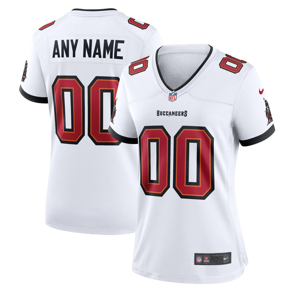 Women's Tampa Bay Buccaneers White Custom Game Jersey