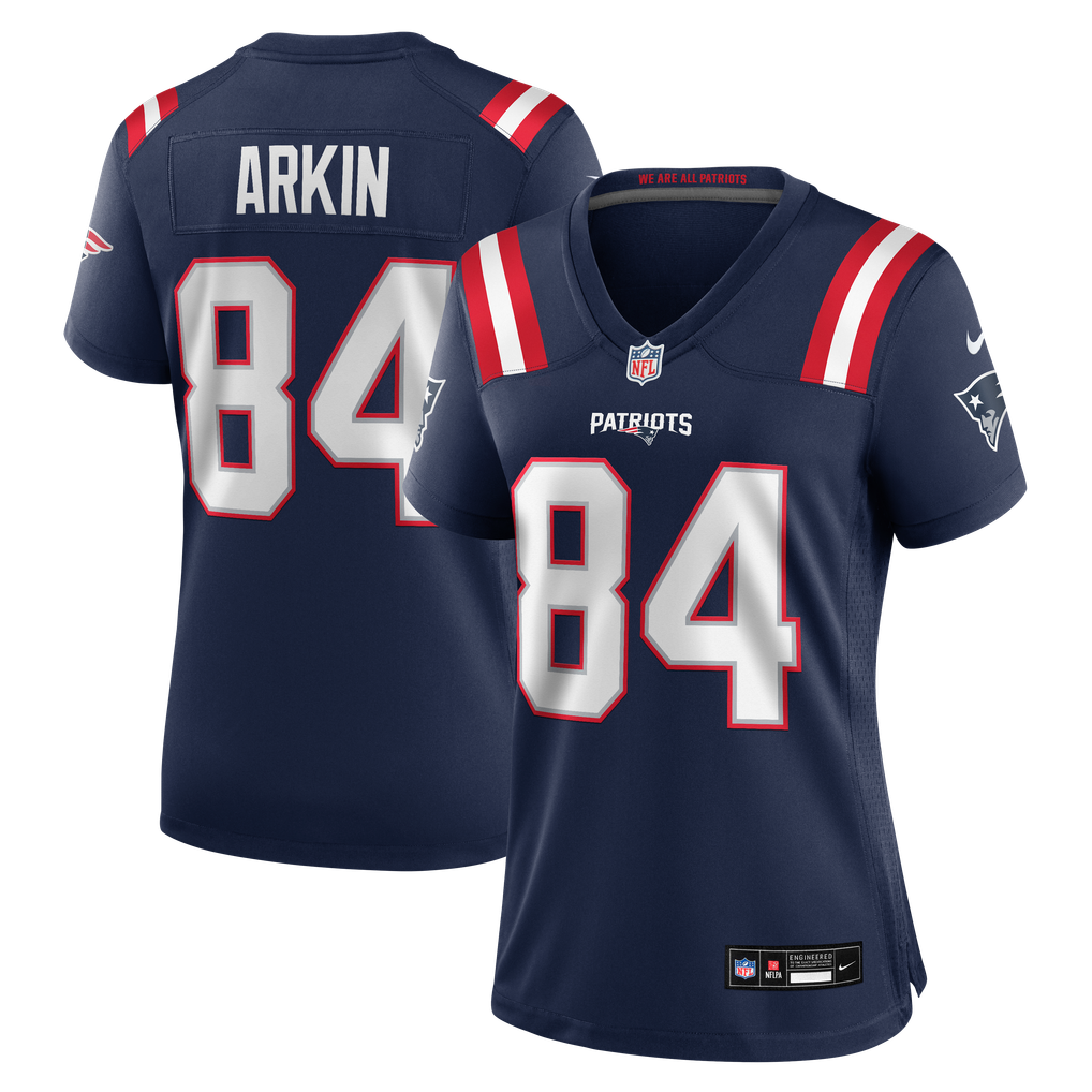 Women's New England Patriots Tanner Arkin Navy Team Game Jersey
