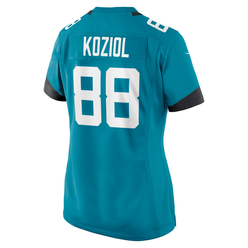 Women's Jacksonville Jaguars Tanner Koziol Teal Team Game Jersey