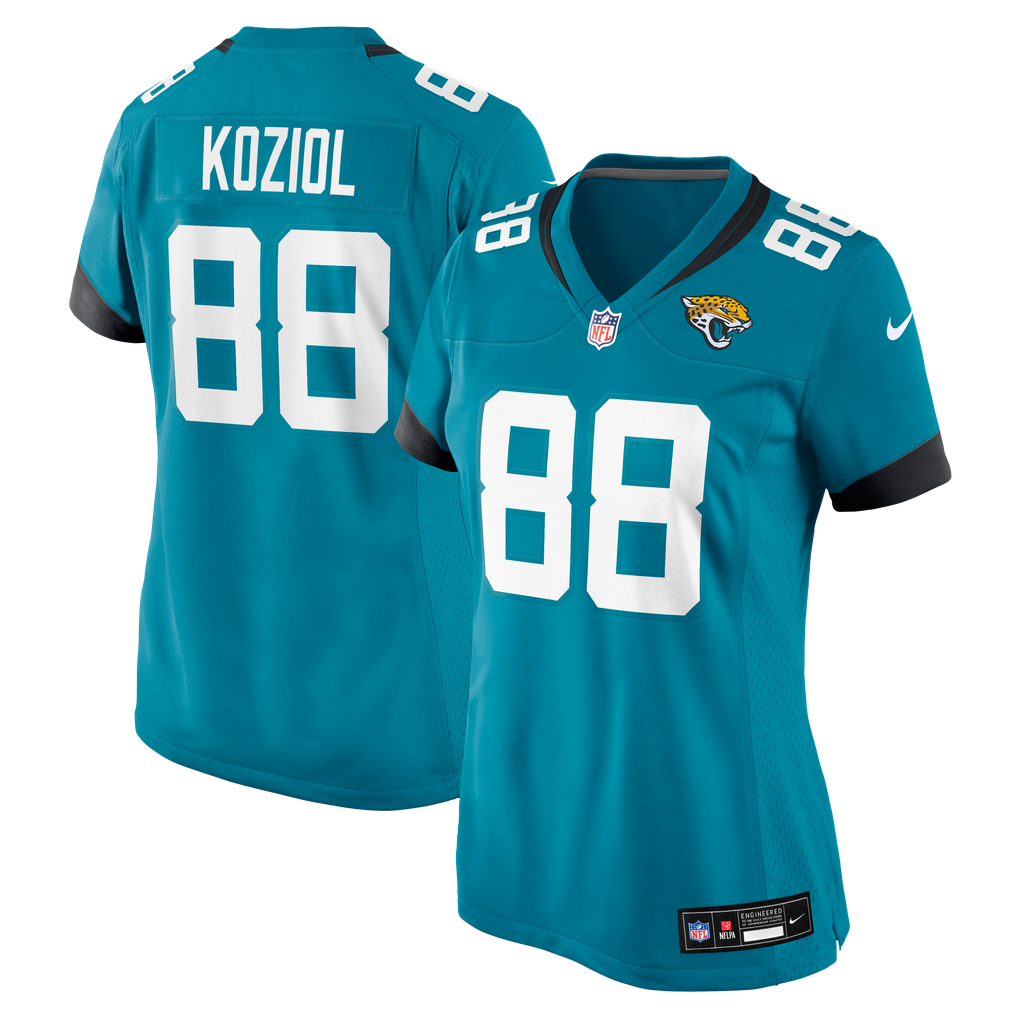 Women's Jacksonville Jaguars Tanner Koziol Teal Team Game Jersey