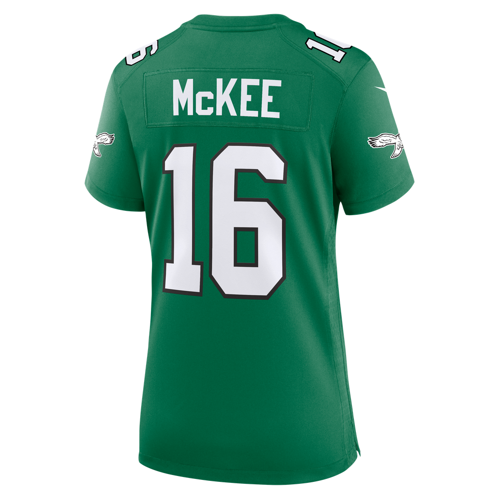 Women's Philadelphia Eagles Tanner McKee Kelly Green Alternate Game Jersey