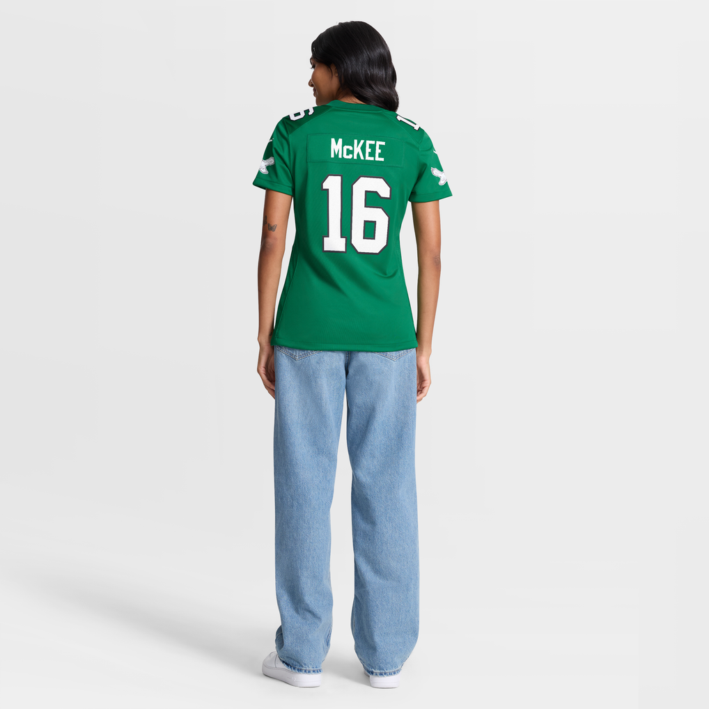Women's Philadelphia Eagles Tanner McKee Kelly Green Alternate Game Jersey