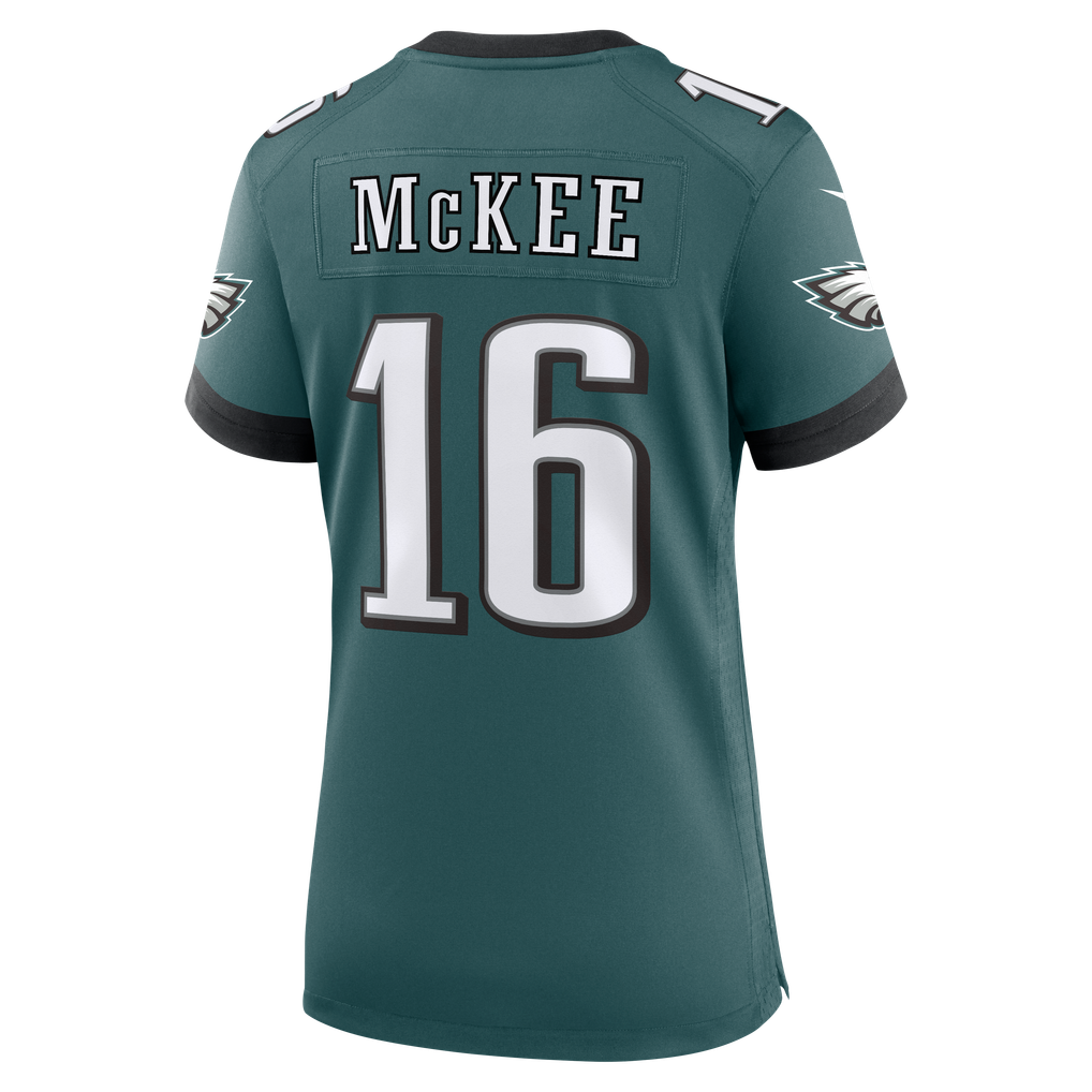 Women's Philadelphia Eagles Tanner McKee Midnight Green Team Game Jersey