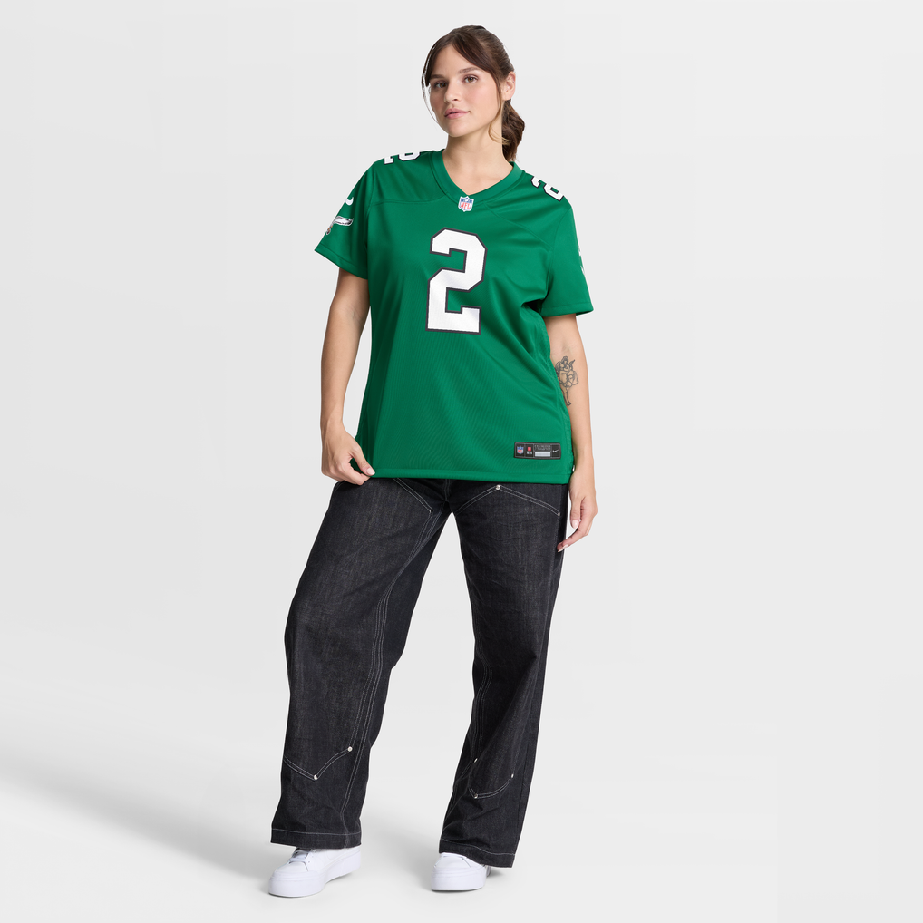 Women's Philadelphia Eagles Tariq Woolen Kelly Green Alternate Game Jersey