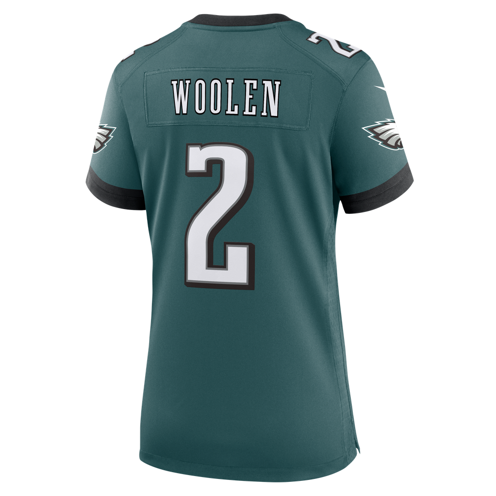 Women's Philadelphia Eagles Tariq Woolen Midnight Green Team Game Jersey