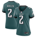 Women's Philadelphia Eagles Tariq Woolen Midnight Green Team Game Jersey