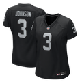 Women's Las Vegas Raiders Taron Johnson Black Team Game Jersey