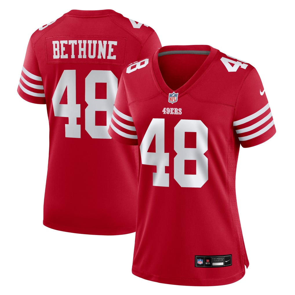 Women's San Francisco 49ers Tatum Bethune Scarlet Team Game Jersey
