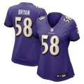 Women's Baltimore Ravens Taven Bryan Purple Team Game Jersey