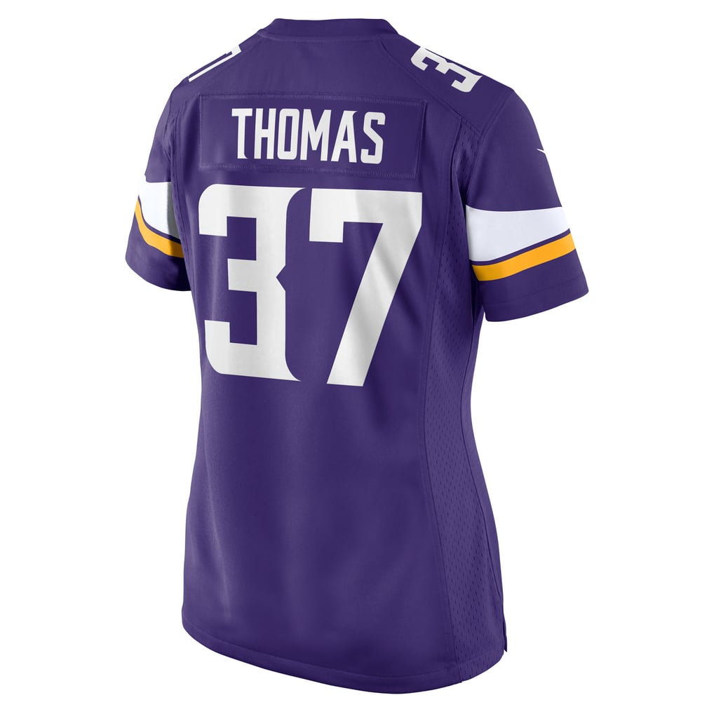 Women's Minnesota Vikings Tavierre Thomas Purple Team Game Jersey