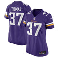 Women's Minnesota Vikings Tavierre Thomas Purple Team Game Jersey