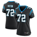 Women's Carolina Panthers Taylor Moton Black Team Game Jersey