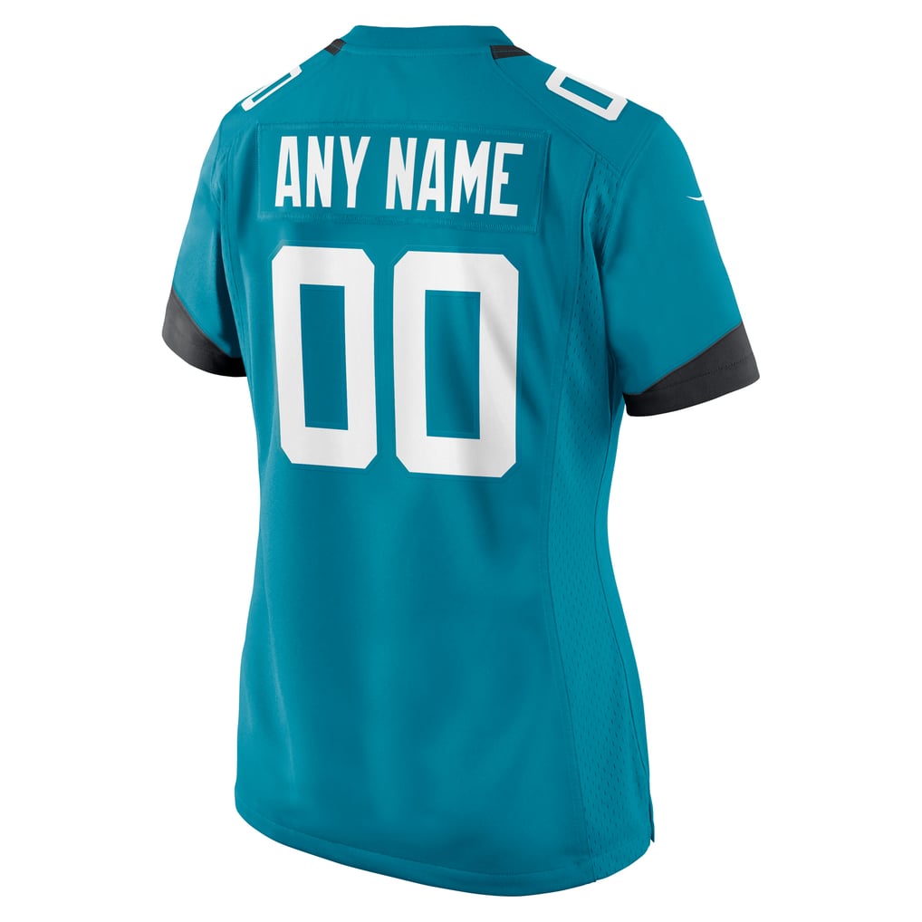 Women's Teal Jacksonville Jaguars Custom Team Jersey