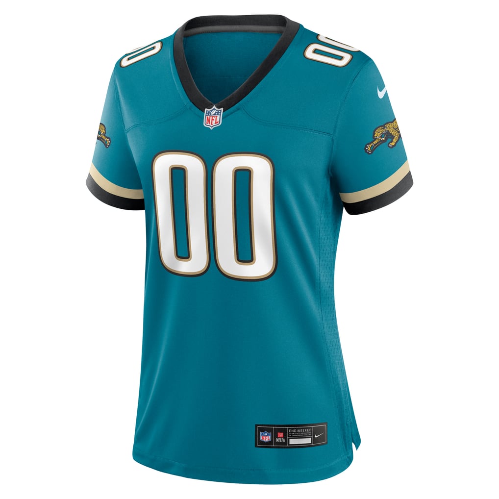 Women's Jacksonville Jaguars Teal Prowler Throwback Custom Game Jersey