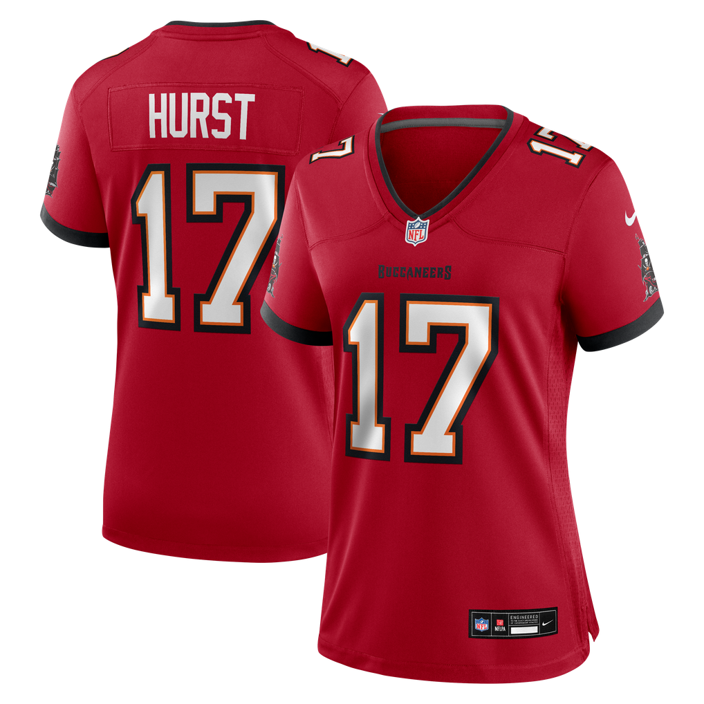 Women's Tampa Bay Buccaneers Ted Hurst Red Team Game Jersey